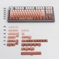 Rouge Full PBT Gradient Red Dip-dye Keycaps Set Doubleshot Backlit OEM Profile for Cherry MX Mechanical Keyboard